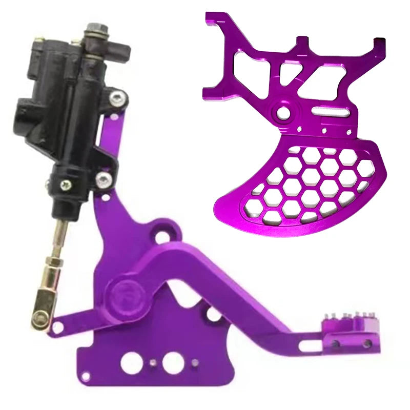 Footbrake Light bee S/X SEGWAY X160 X260 / 79bike Electric Dirt bike foot brake kit Modified Footbrake Dual Caliper Bracket Kit