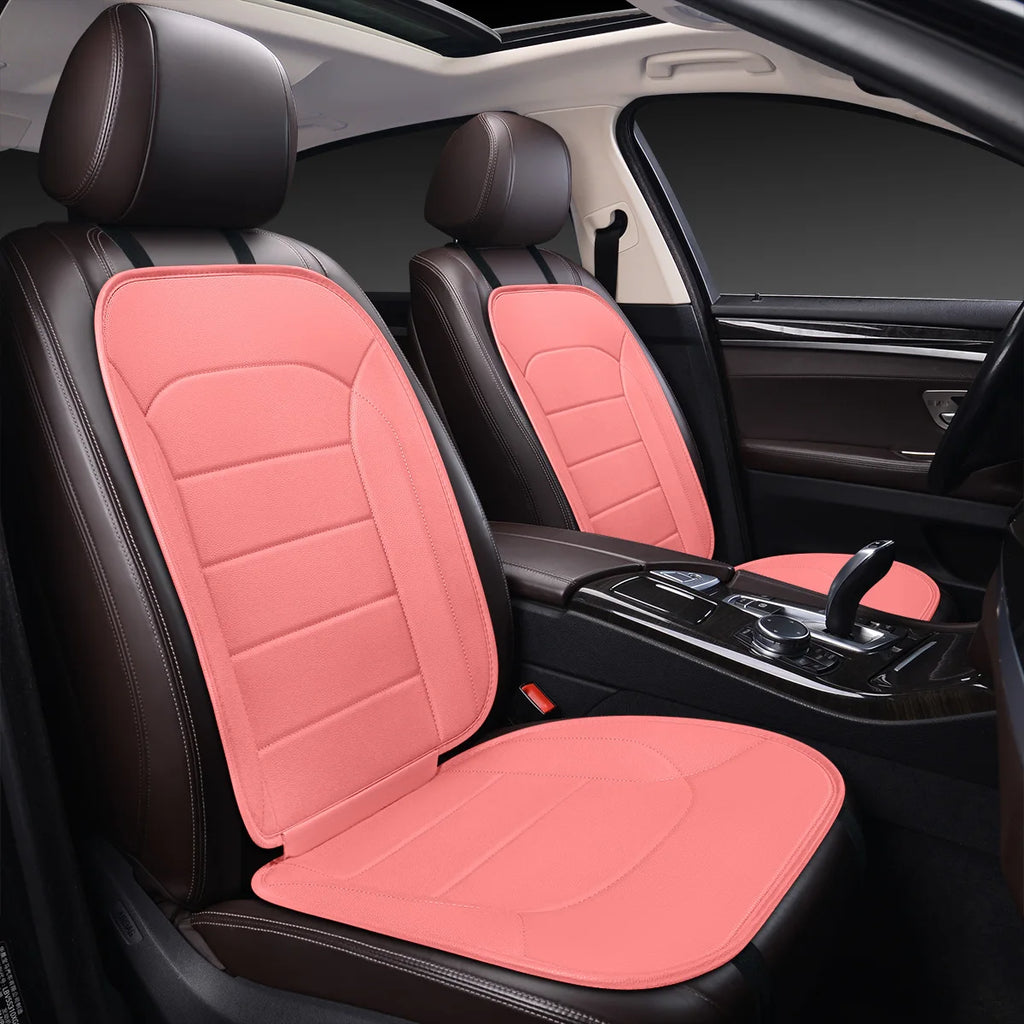Car Front Seat Cushion  Leather Integrated Seat Cover All Seasons Universal  Fits Most Cars（18*40inch）