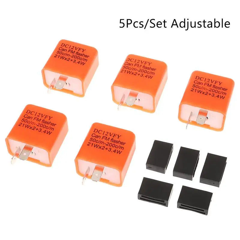 Electric Vehicle LED Accessory; Motorcycle Turn Signal Relay with Adjustable Flash Speed