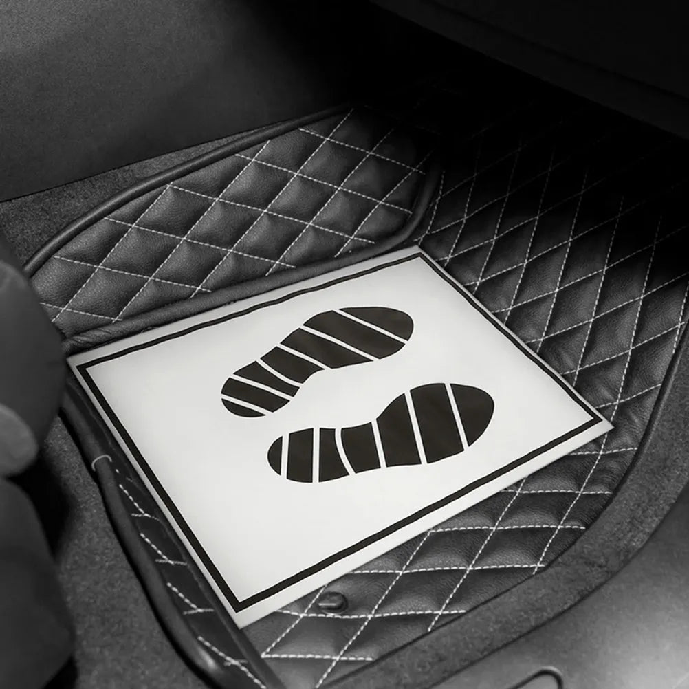 40Pcs Disposable Car Paper Floor Mats Floor Mat Protector Auto Detailing Supplies Vehicle Interior Foot Pad Universal Fit