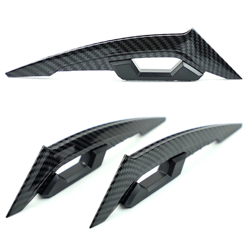 Motorcycle Decoration Accessories with Aerodynamic Winglets, Front Side Spoiler Wing Pair