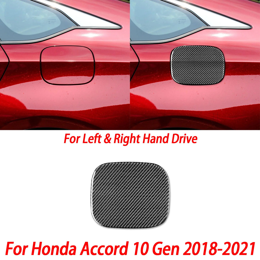 Interior Accessories Steering Wheel Central Armrest Panel Cup Holder For Honda Accord 10th Gen 2008—2021 Carbon Fiber Sticker