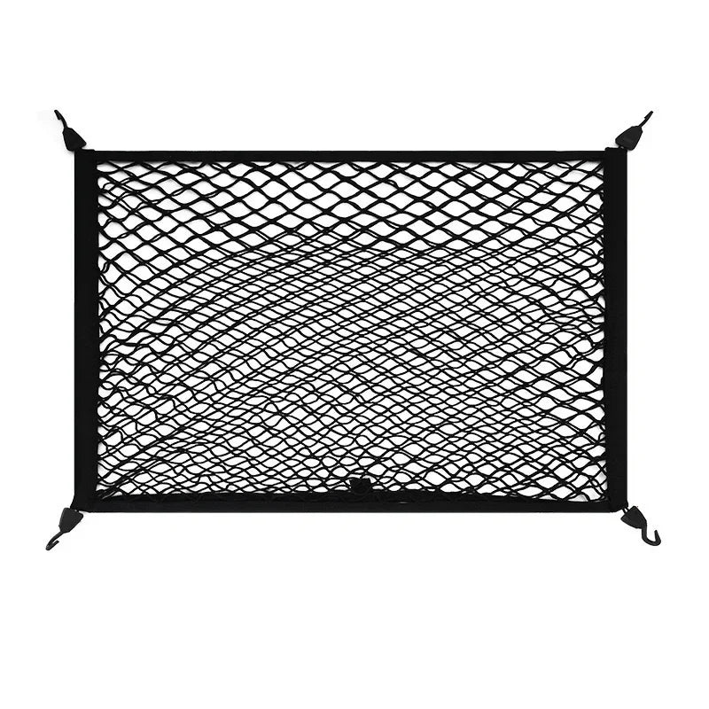 Universal Truck Bed Net Elastic Cargo Mesh Polyester Tailgate Organizer Multi Purpose Light Load Secure Transport Easy Install