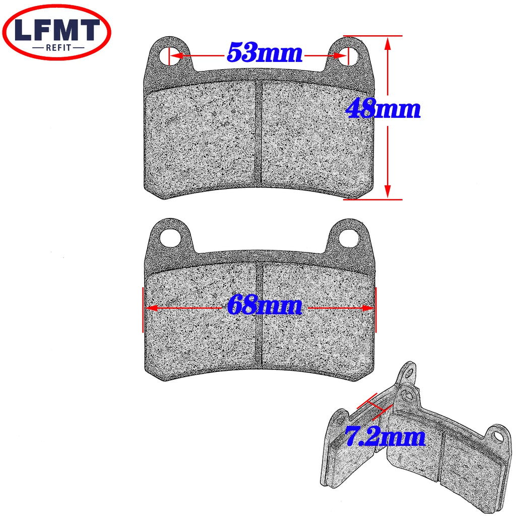 Motorcycle front and rear brake pads For Benelli BJ BN TNT 300 TNT25 TNT 25 Leoncino TRK251 BN251 Keeway RKV125 RKV150 RKV200