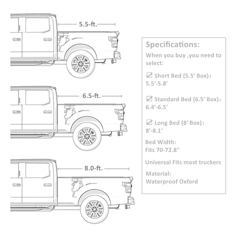 Universal Pickup Truck Bed Cover For Trucks