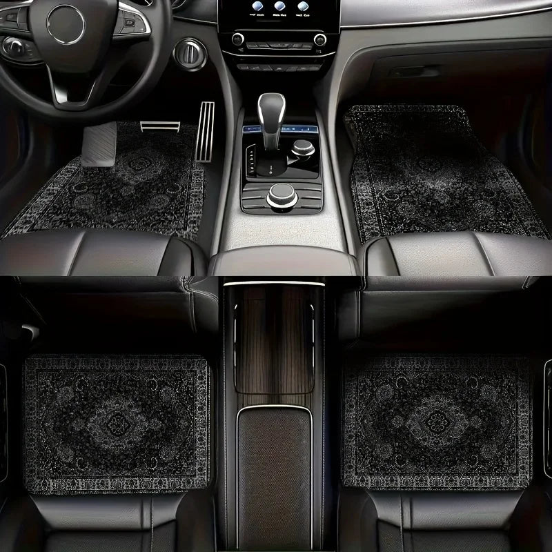 Car Floor Mats Rectangular Bandana Print Design for Rug Carpet Tapis Shawl Towel Carpet Floor Mats for Cars, Auto Interior Decor