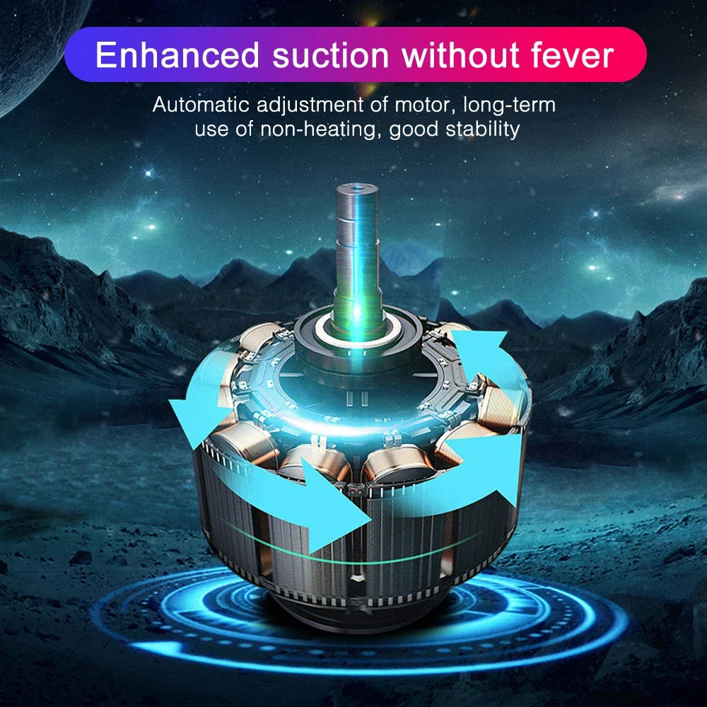 120W 3600mbar Car Vacuum Cleaner High Suction Hand-held 12V Mini 5 Meter Noodle Dry And Wet Dual-use Car Interior Cleaner