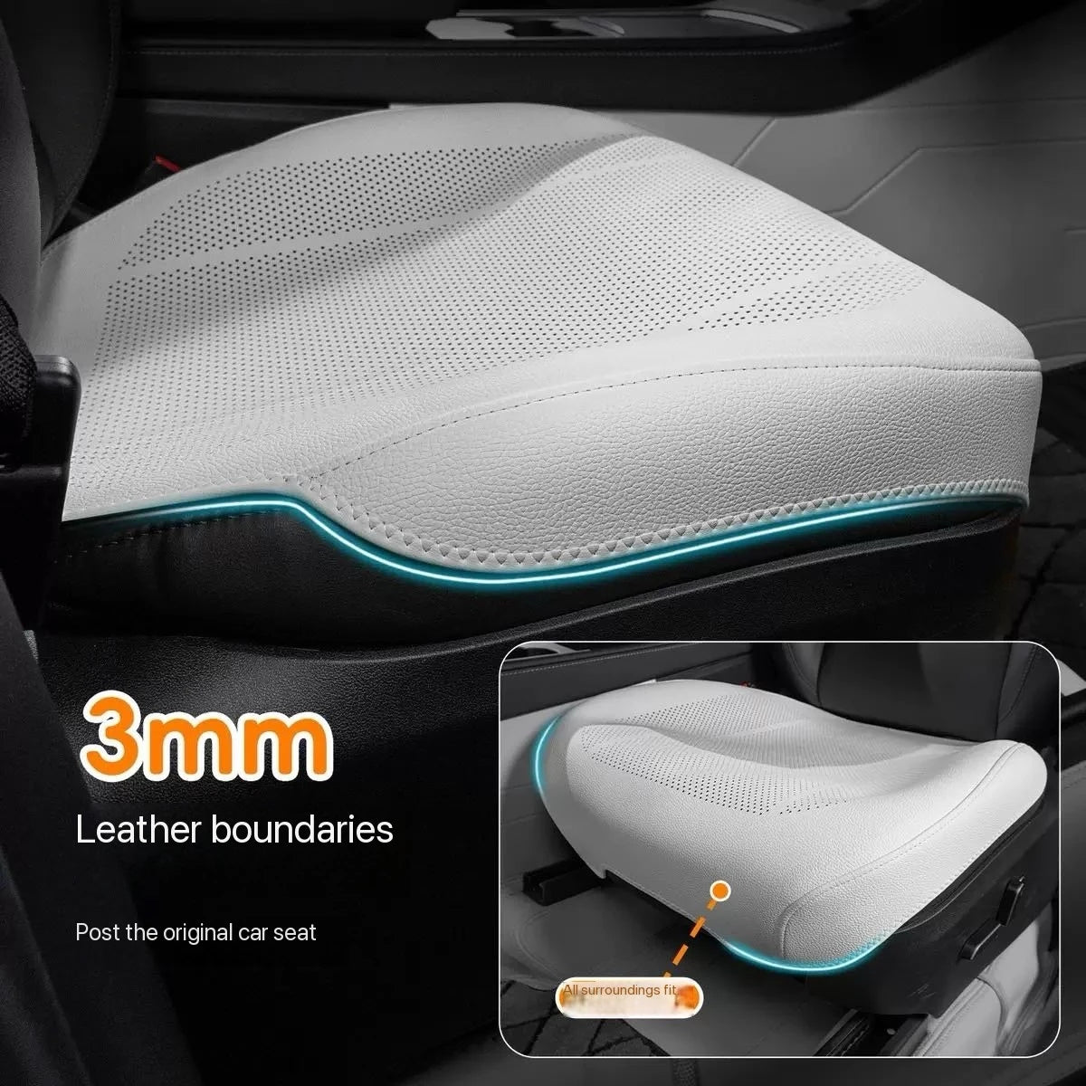 Leather Car Seat Cover Universal Front Seat Protection Cushion For KIA RIO Sorento K3 K4 K5 K7 K9 Opirus Sportage R Ceed Stinger