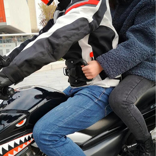 Motorcycle Rear Seat Protection Rope Harness Adjustable Length Safety Straps Belt Passenger Non-slip Strap For Motorbike