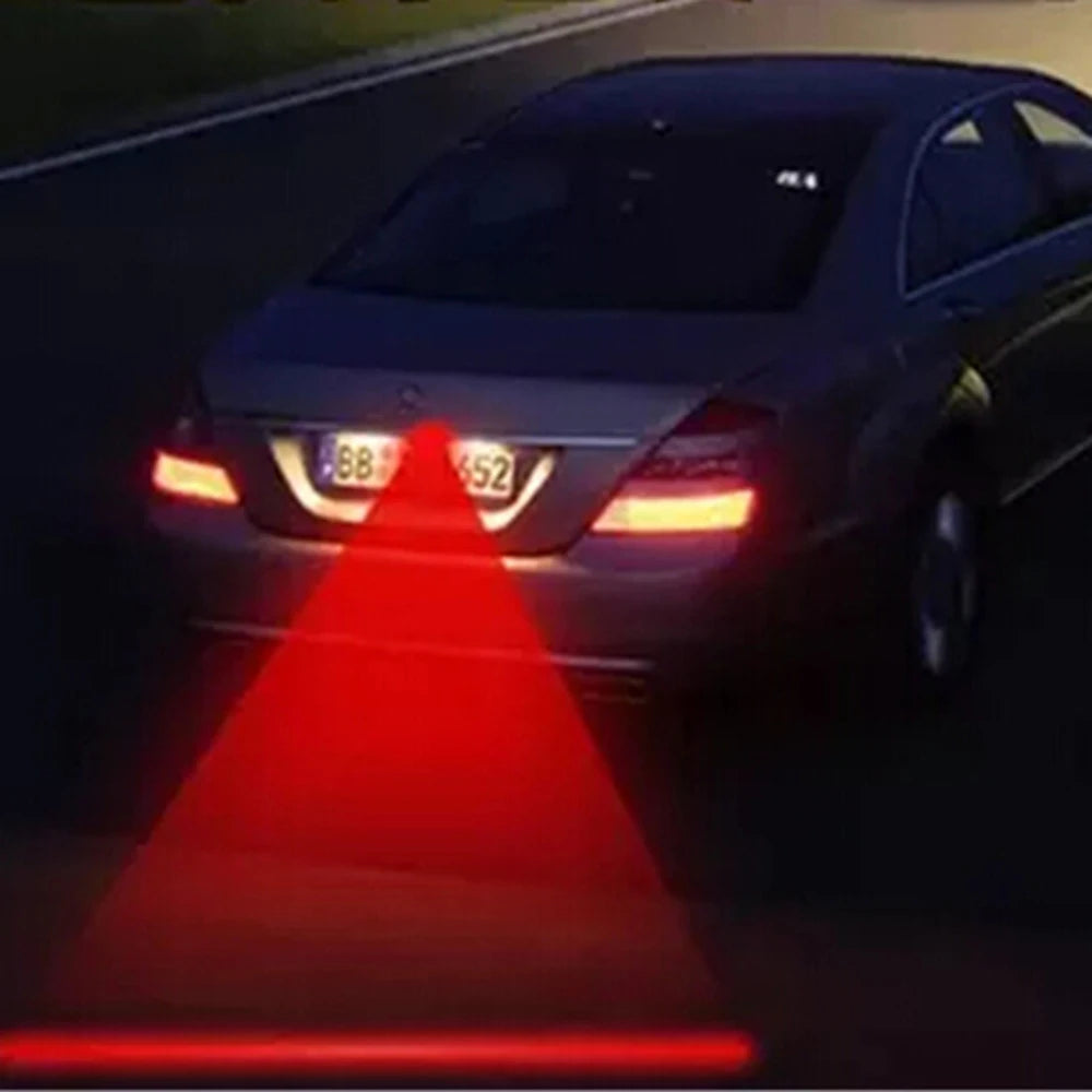 LED Motorcycle Anti-Fog Warning Brake Anti-collision Fog Light Car Lights Warning Lamp Laser Lamp
