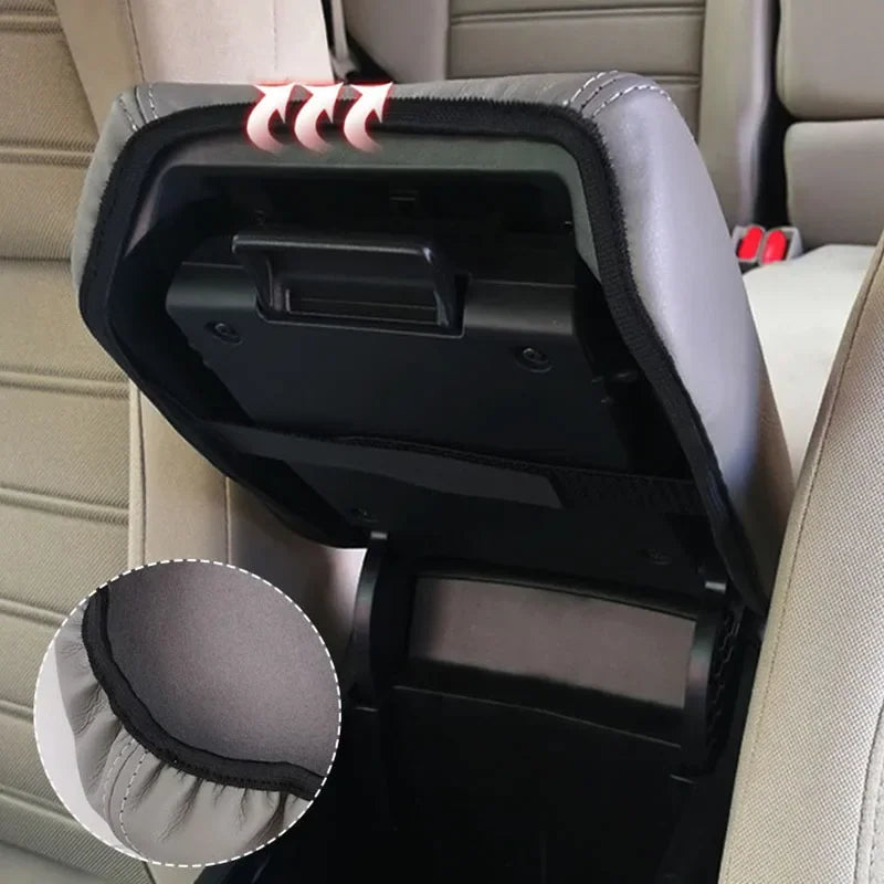 Para Honda CRV 2018 Accesorios CR-V 2017 2019 2020 2021 Cubierta de la caja del reposabrazos de la consola central del automóvil Cubierta protectora de cuero