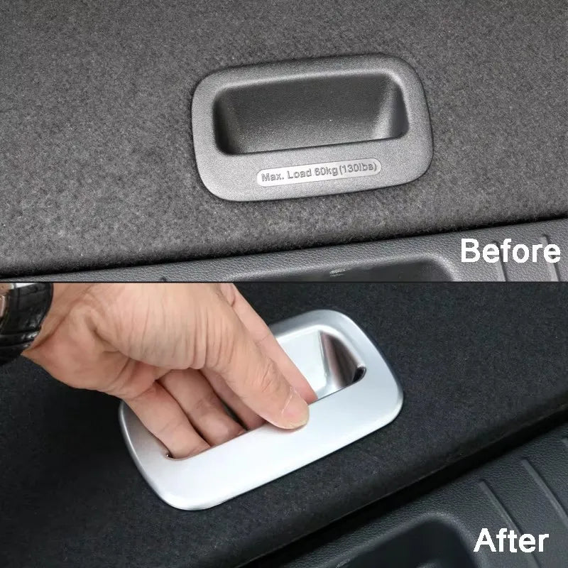 For Kia Sportage 4 QL 2016 2017 2018 2019 2020 2021 ABS Car Trunk Handle Bowl Cover Decoration Frame Trim Sticker Accessories