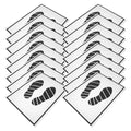 40Pcs Disposable Car Paper Floor Mats Floor Mat Protector Auto Detailing Supplies Vehicle Interior Foot Pad Universal Fit