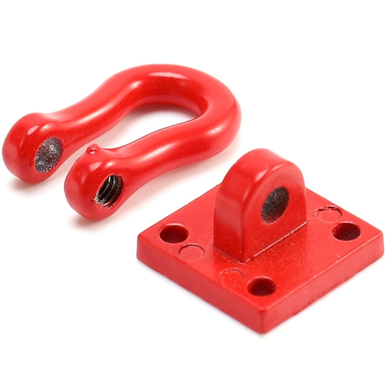 Trailer hook and screws 2Pcs Metal Front Rear Bumper Rescue Trailer Hook & Mount Set for Wpl Rc Car Truck Light Weight Cool and