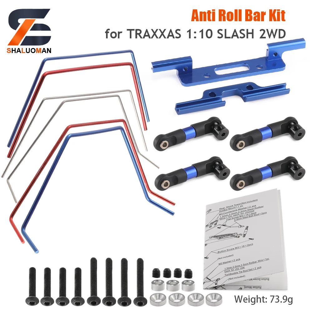 Shaluoman juguete Toys Metal Upgrades Parts 1/10 TRAXXAS SLASH 2WD RC Car