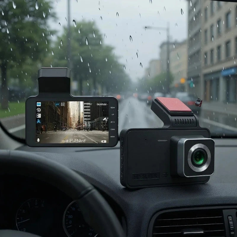 Dash Cam Front Rear View Camera Video Recorder Dual Lens Car DVR Cycle Recording Night Vision G Sensor 1080P Dashcam 4 Inch
