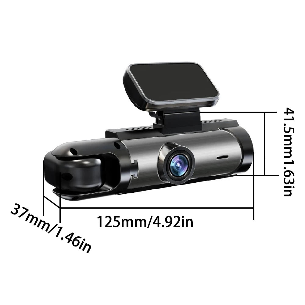 1080P Dual camera Dash Cam for cars,Front And Inside,car camera with IR Night Vision,Loop Recording,wide angle Car DVR Came