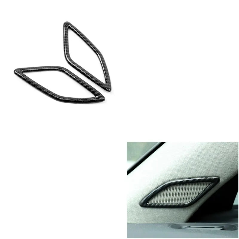 For Volvo XC40 C40 car interior decoration with ABS car accessories, carbon fiber texture, black gloss