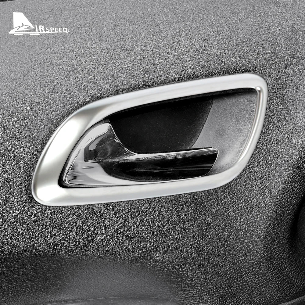 Interior Trim Auto Accessories For Dodge Journey JUCV Fiat Freemont 2011-2020 Silver ABS Car Inner Door Handle Bowl Frame Cover