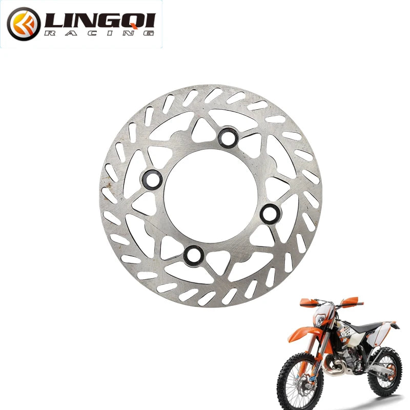 LINGQI RACING Motorcycle 185mm 195mm 230mm Steel Front Rear Wheel Disc Brake Disk Rotor Plate For Dirt Pit Bike Off Road CRF