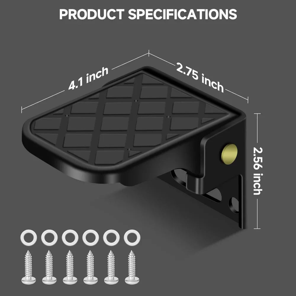 2PCS Folding Truck Bed Step Anti-Slip for Boat Trailer Bumper Pickup Truck Tailgate Ladder Campers RV Exterior Accessories