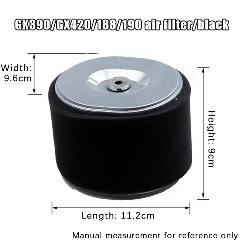 168F/177F/188F Gasoline Engine Air Filter Element For GX270/GX390/GX420 Replacement Accessories