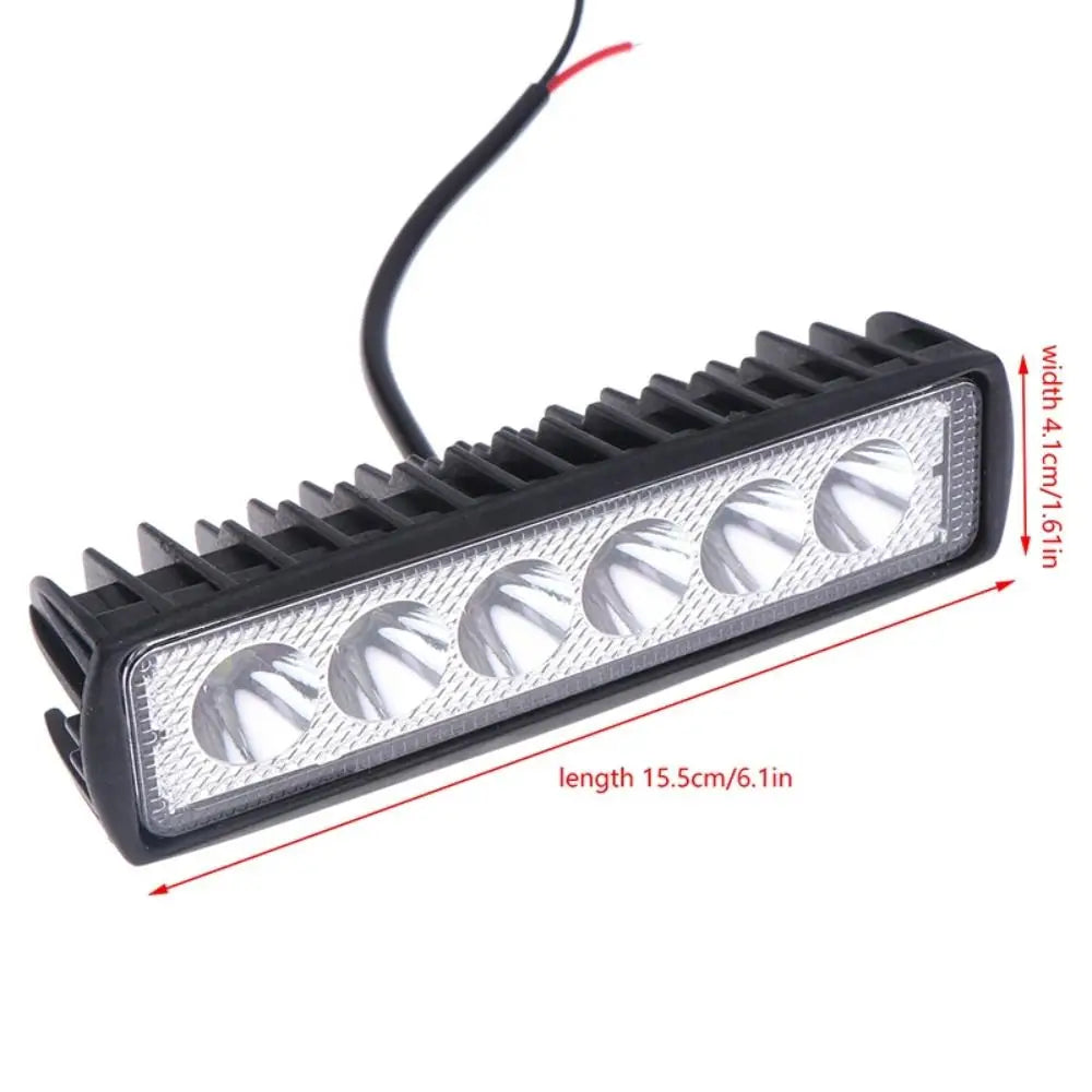 Light Bar 6 LED LED Car Work Light 800 LM High Bright DRL Spotlight 12 V 18 W Driving Fog Lamp Off-road Automobile