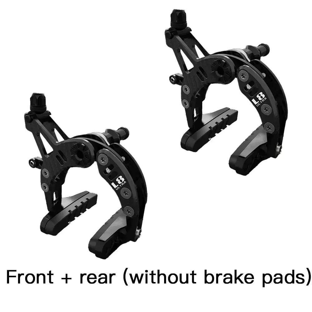 Bike Brake, Bicycle c-Type Brakes Calipers, Carbon Fiber Frame Front Rear Lightweight Side Pull Rim Brake for Road Bike