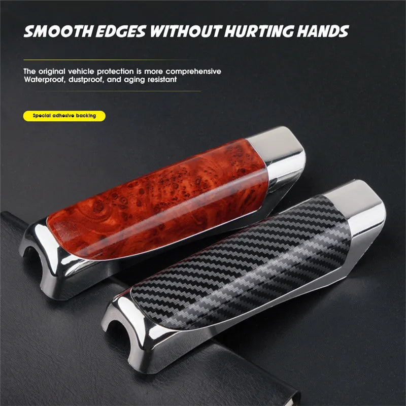 Para Audi A3 S3 8L 8P 8V A4 S4 B5 B6 B7 B8 A5 S5 Cubierta de freno de mano de coche Puños de freno de mano Cubierta protectora de fibra de carbono Freno de estacionamiento