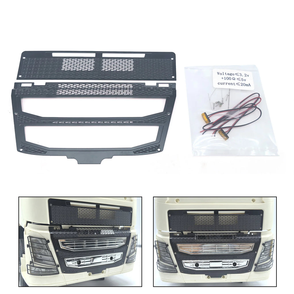 Upgrade Accessories Intake Cover LED For 1/14 DIY TAMIYA 56362 RC Recovery Truck Models Radio Control Timber Lorry 56360 56365