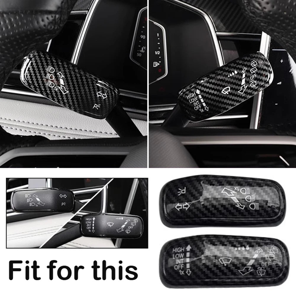 Car Interior Accessory Wiper Switch Trim Switch Control Cover Stable Characteristics Brand New Carbon Fiber Finish