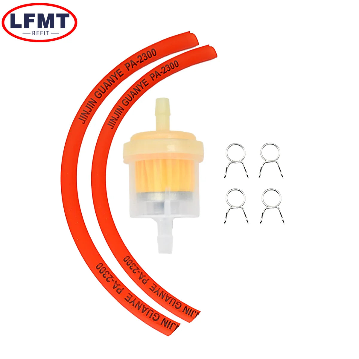 Motorcycle Universal Gas Fuel Filters and Fuel Pipe For 49cc 50cc 110cc 125cc Moped Scooter ATV Go Kart Motocross Dirt Pit Bike