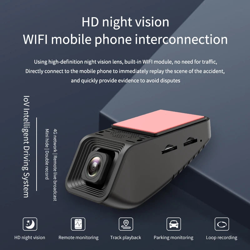 No Screen 4g Sim Cloud Dash Cam 4g Dual Camera Car Dvr With App Live Front And Rear Dual Lens Dashcam With Gps Wifi Dash Cam