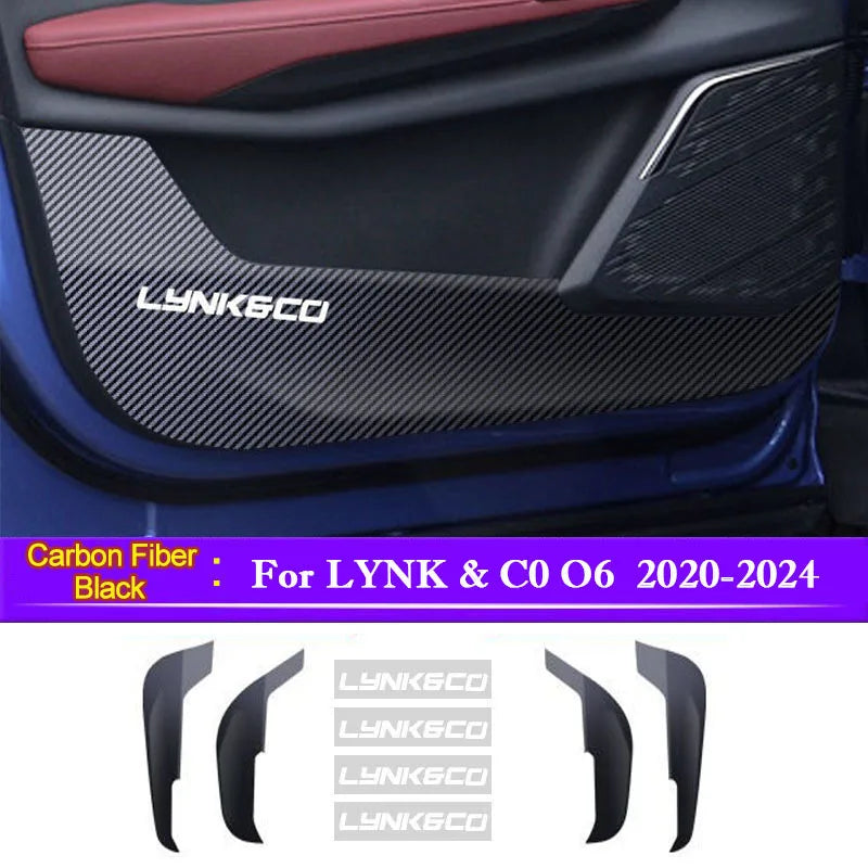 Car Door Anti-Dirty Anti-Collision Pad Protection Stickers Interior Accessories For LYNK & C0 O6 2020 2021 2022 2023 2024