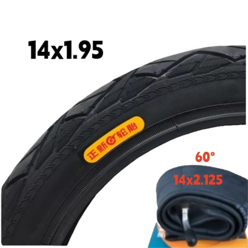 14Inch Electric Bicycle Tire 14X1.95 Outer Tyre Replacement Vehicle Tube Tyre for Electric Bikes 14x1.95 14 inch
