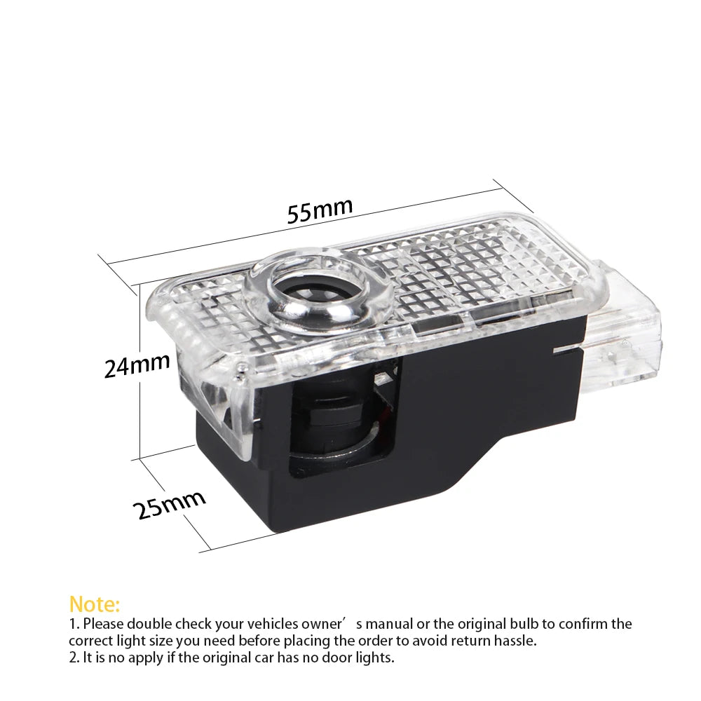 LED Car Door Interior Welcome Ghost Shadow Light Accessories For AUDI TT Q3 Q5 Q7 Q8 A1 A3 8P 8L A4 B9 A5 A6 C6 A7 A8 Sportback