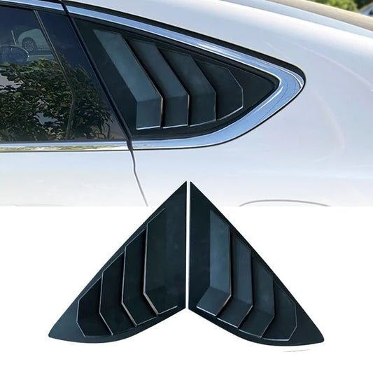 For Ford Mondeo Fusion Sedan 2013-2018 Rear Window Louver Shutter Cover Side Vent Trim Windshield Cover Decor Car Accessories