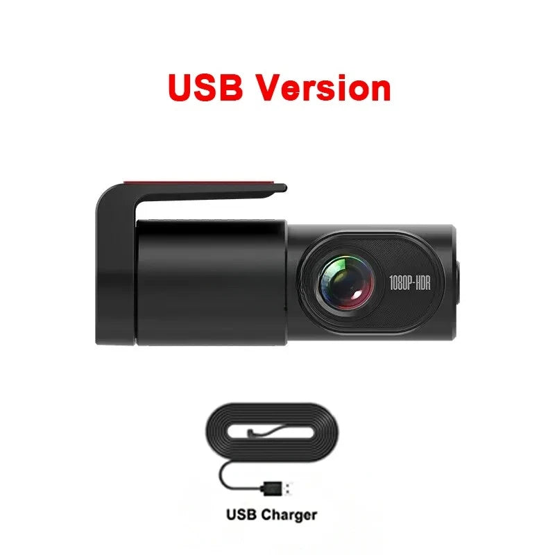 Car Camera Black Box 140° Wide-Angle View Dash Cam With WiFi Dashcam USB Dvr Single Lens HD ADAS Driving Assistance Mini 1080P