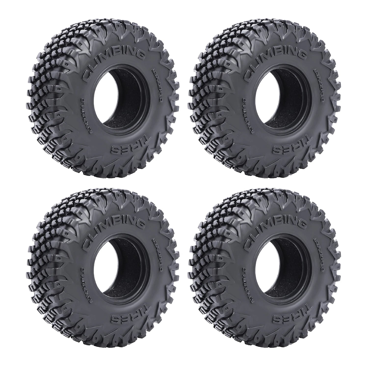 1.0" Soft Rubber Tyre Wheel Tires 63x23mm For 1/18 TRX4M Bronco 1/24 Axial SCX24 Gladiator Fcx24 RC Crawler Upgrade Part