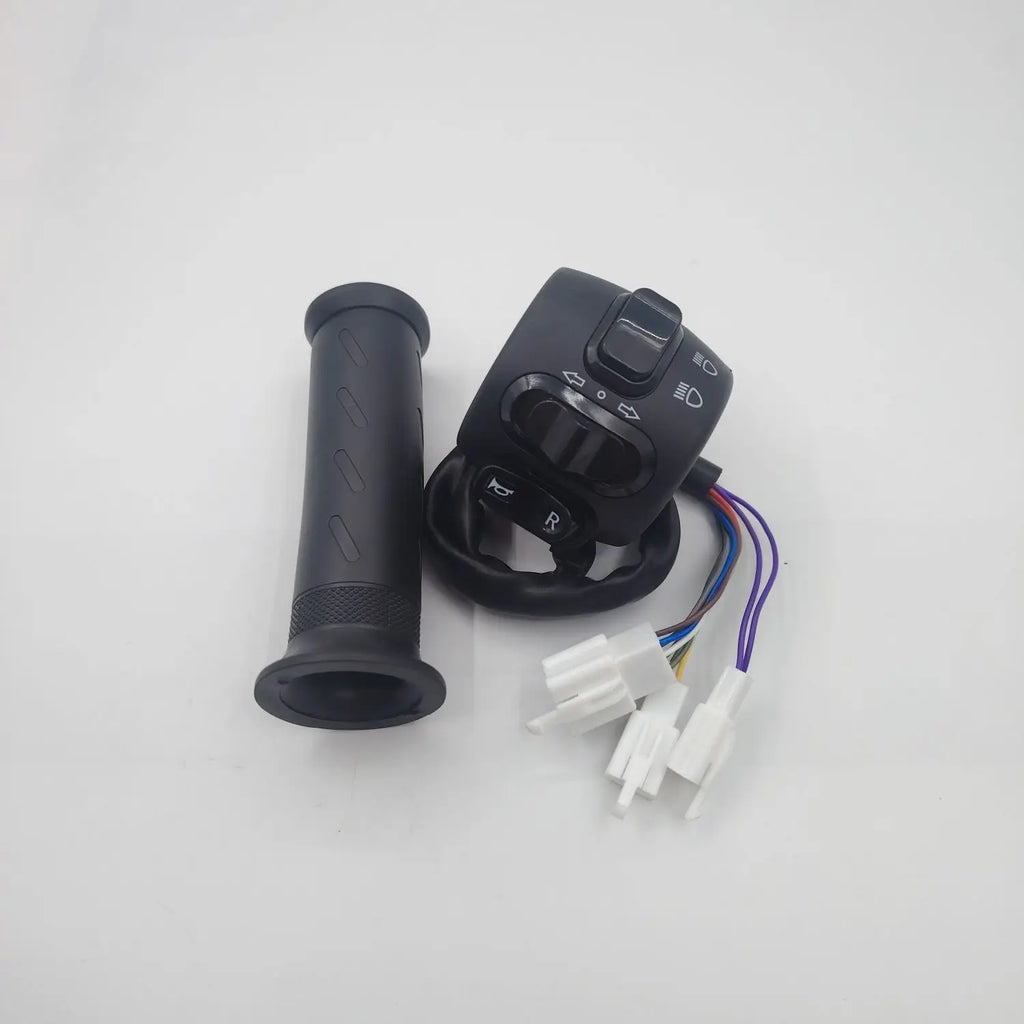 Electric Car Handlebar, 009 Headlight Throttle Switch Assembly, Left and Right Disc Brakes, Combined Modification