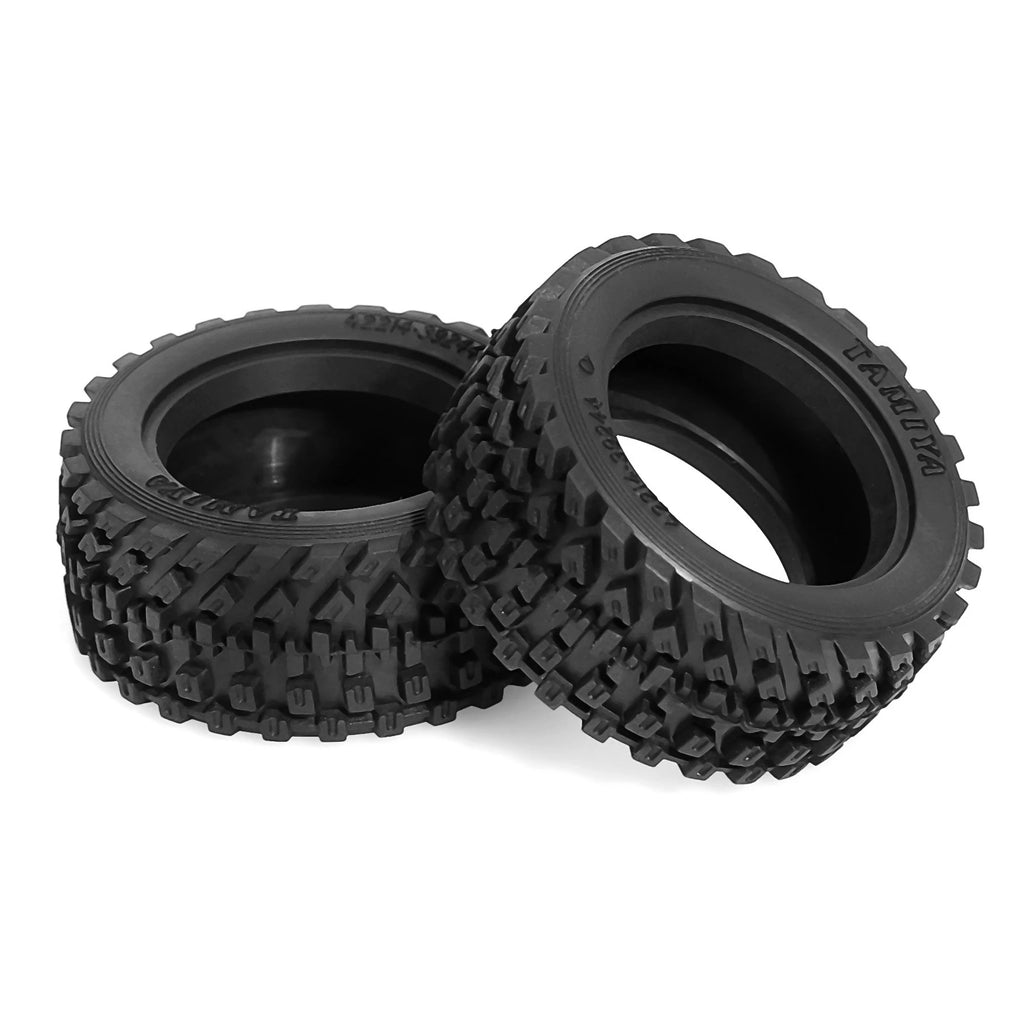 2pcs 60mm Rubber Tire Wheel Tyre 51427 For RC Car TAMIAY M03 M04 M05 MB01 MF01 XM01 SW01 T301