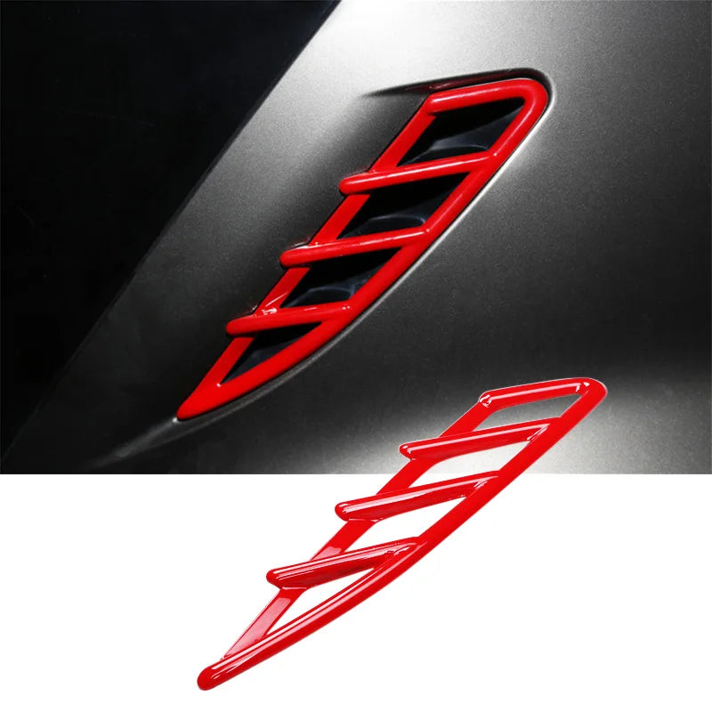 Car ABS Plastic Decorative Cover Red Modification Products For Mercedes Smart 451 Fortwo Interior Sticker Styling Accessories
