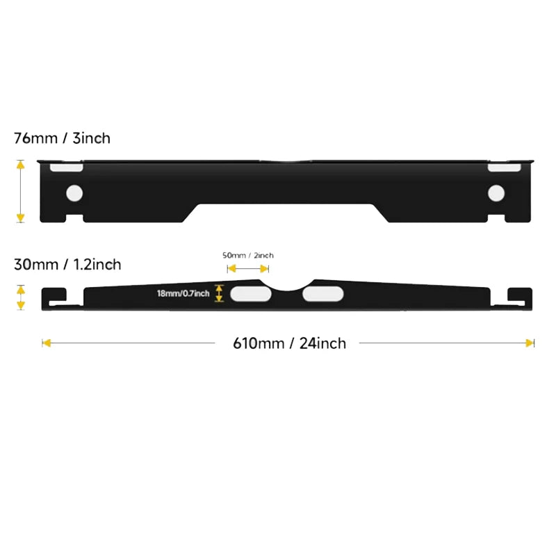 2 Pcs Heavy Duty Wheel Alignment Tool Kit Toe Alignment Tool Plates Hanging Hole Design Suitable Various Vehicles