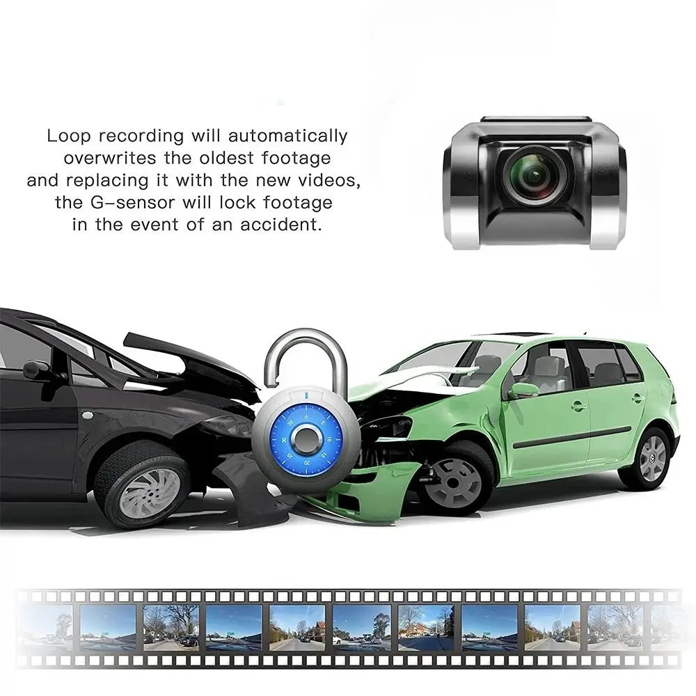 NEW HD 1080P Dash Camera Expandable Memory ADAS Smart Car Camera 360° View Video Recorder Driving Recording