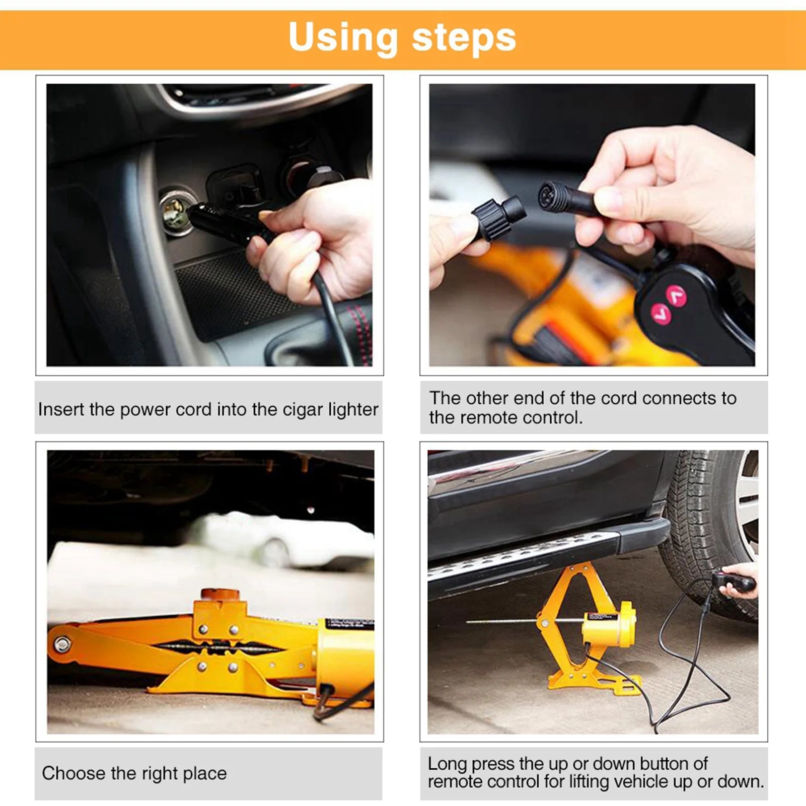 Electric Jack Lifting Jack 2 Ton 12V  Automotive Car Automatic Electric Lifting Jack Garage and Emergency Equipment Auto Jack