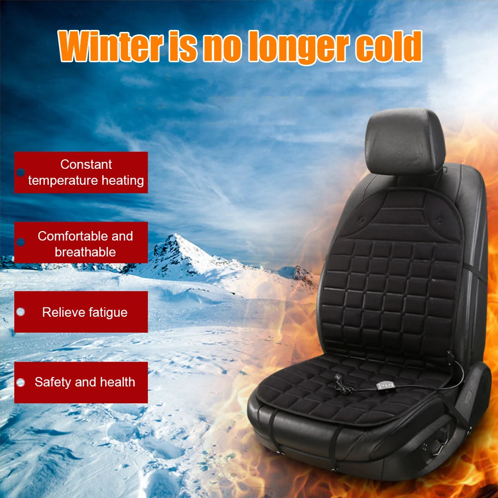 12V Electric Seat Heater Hot Keep Warm Winter Household Cushion Heated Car Seat Cushion Cover Universal Heating Seat Cushion