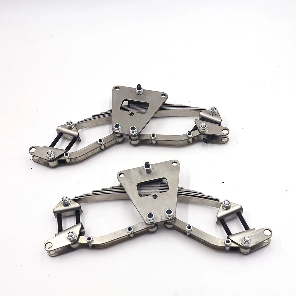 Accesorios de suspensión trasera de simulación de metal para camión Tamiya RC 1/14, remolque, volquete, Scania, Benz, Actros, Volvo, MAN, LESU, piezas de bricolaje