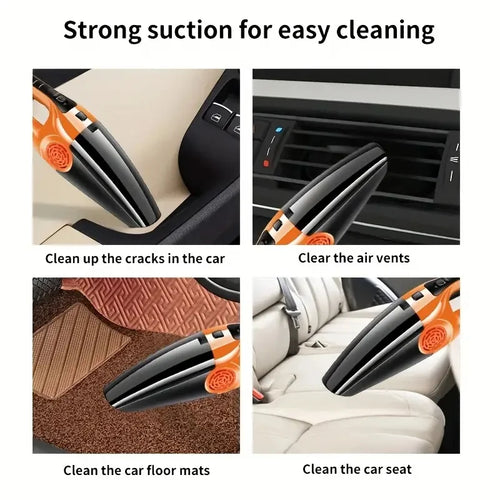 2000000PA 120W Wireless Car Vacuum Cleaner Multifunctional Portable High-Power Suction Blowing Integrated Cleaning Tool