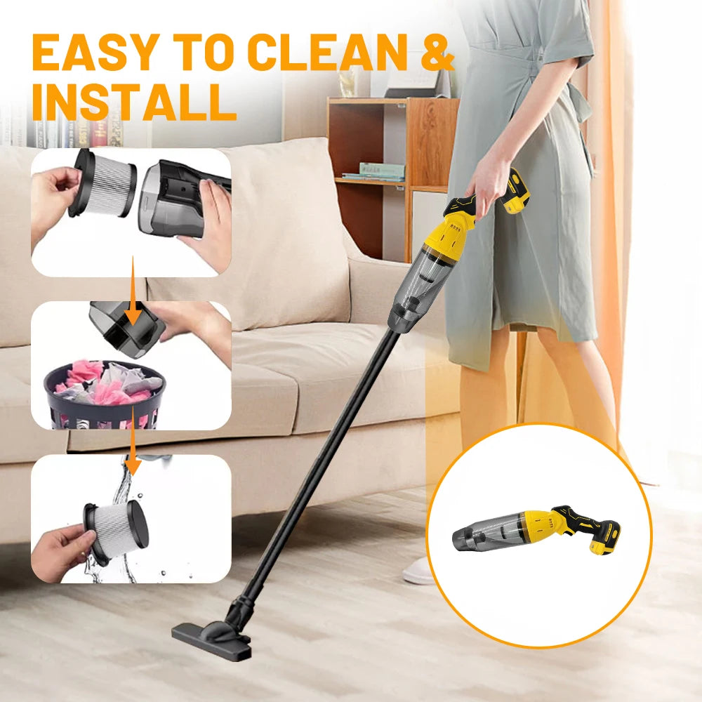 22000 Cordless Handheld Vacuum Cleaner Portable Vacuum with 4 different nozzles for Pet Hair Wood Floor Carpet Sofa Car Cleaning