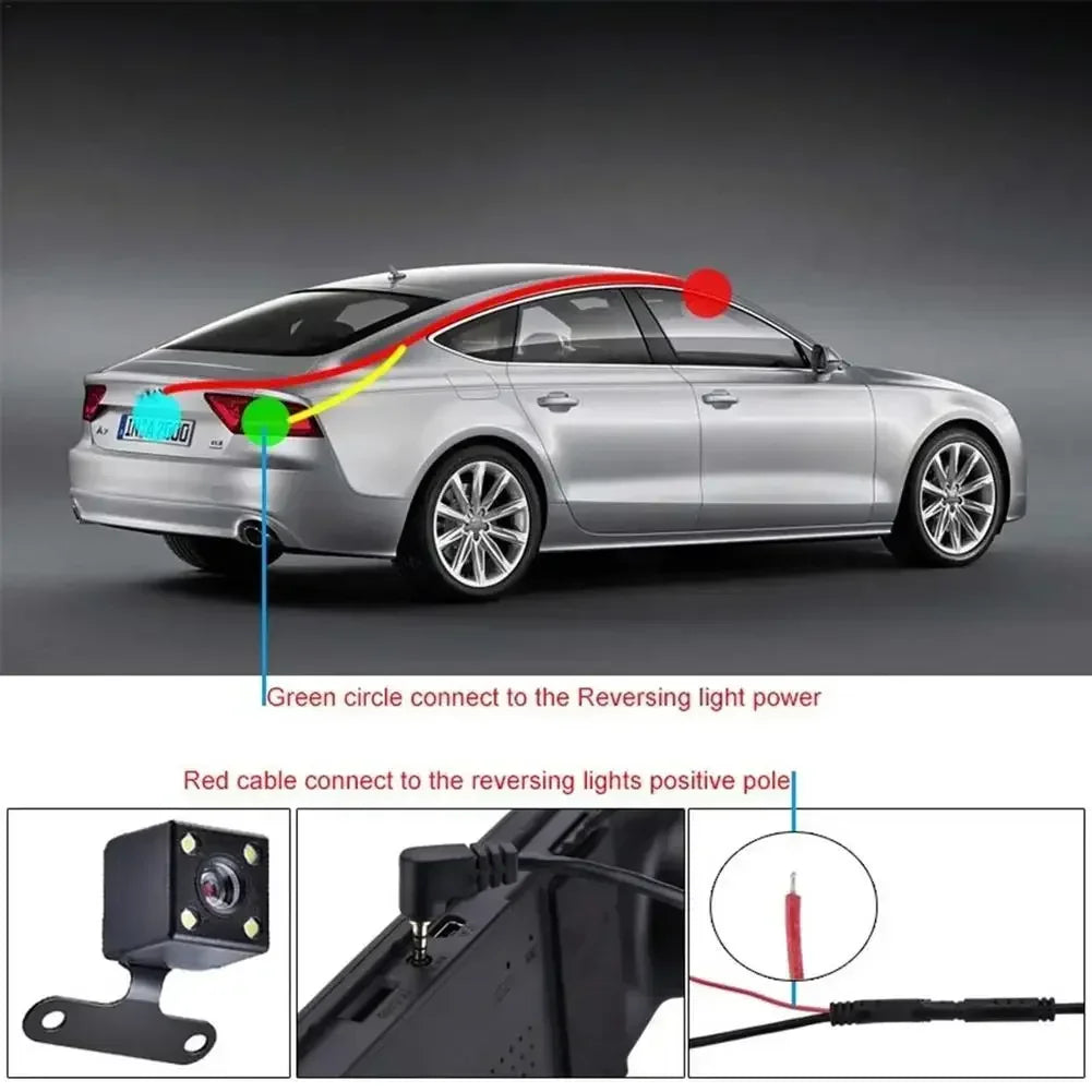 Hd dashcam rear camera reverse image 5 pin reverse camera Full day Color waterproof sunscreen 170 Angle